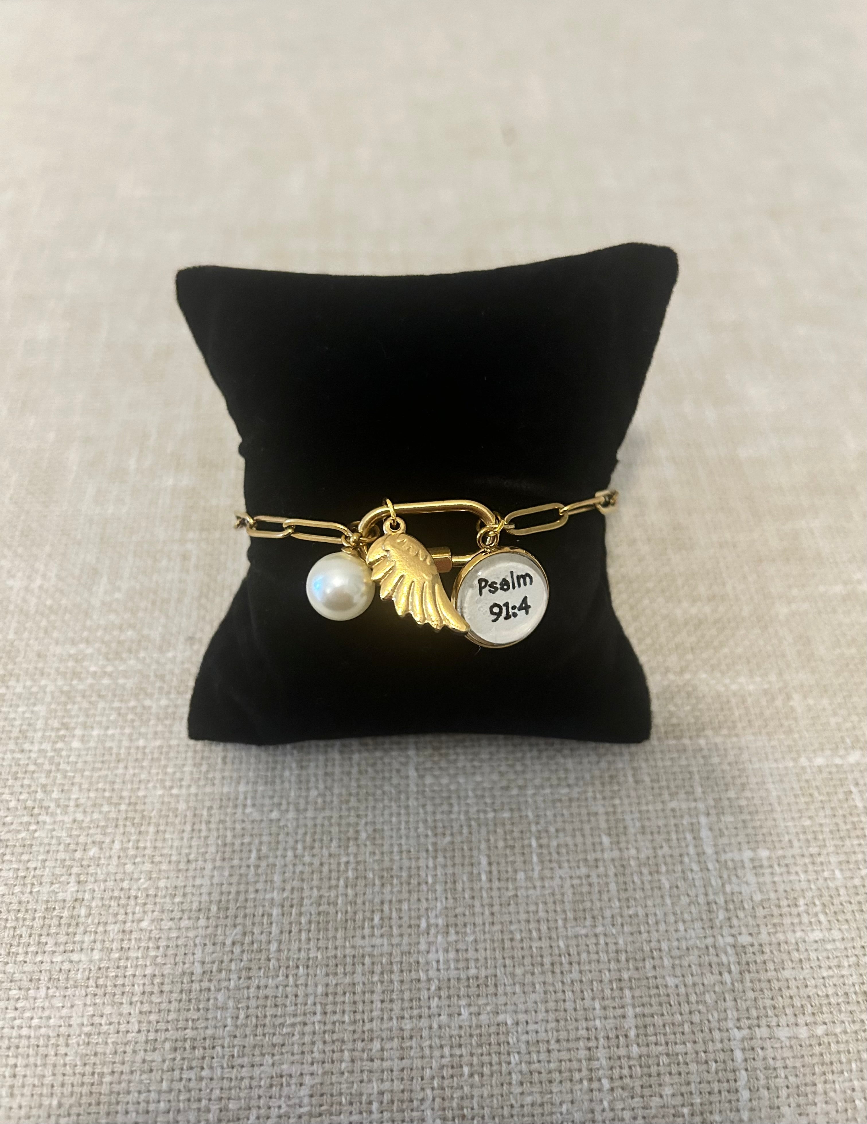 Psalm 91:4 Bracelet