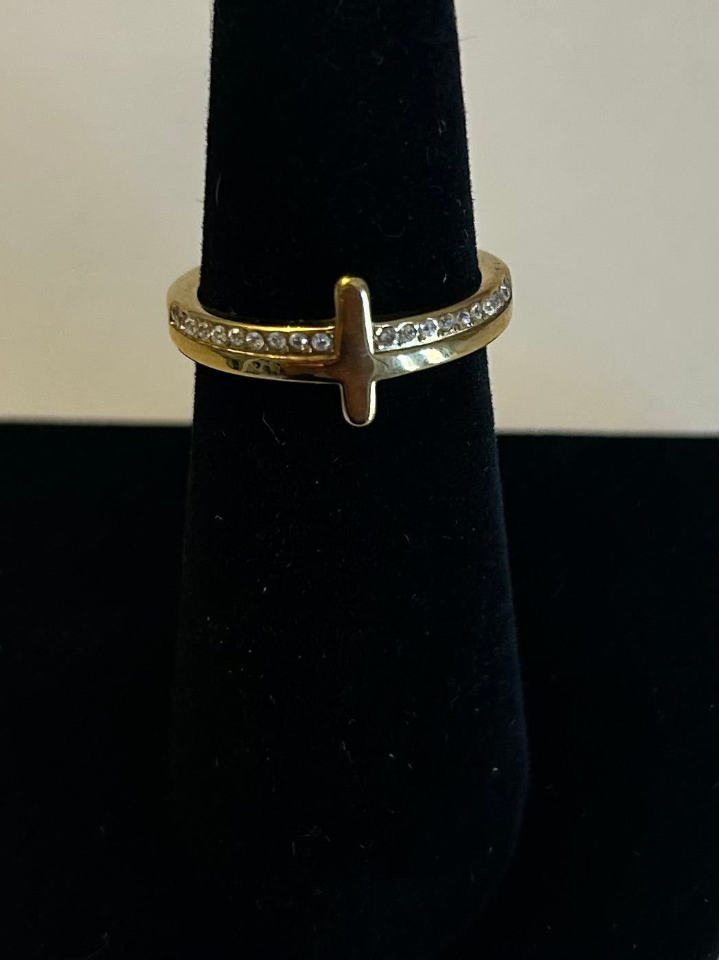 Gold Cross Ring